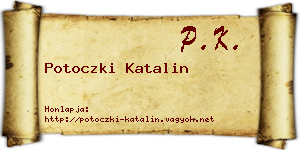 Potoczki Katalin névjegykártya